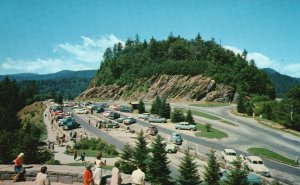 Vintage Postcard Newfound Gap Parking Area Great Smoky Mountains National Park