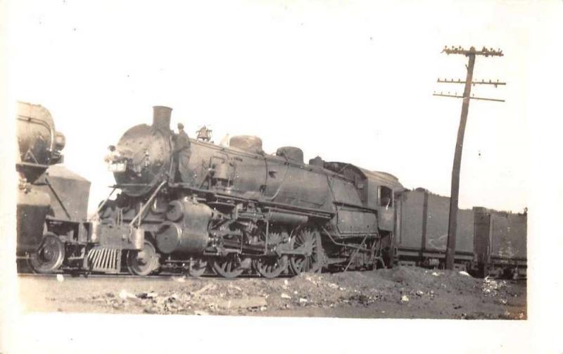 Communipaw New Jersey Train Rail Road Real Photo Antique Postcard J69644