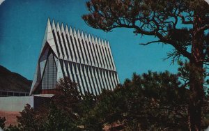 Vintage Postcard 1963 Inter-faith Air Force Academy Chapel Denver Colorado CO