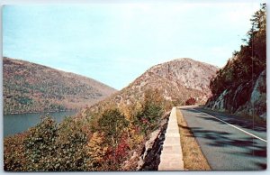 South Bubble Mountain at the North End of Jordan Pond, Seal Harbor, Maine, USA