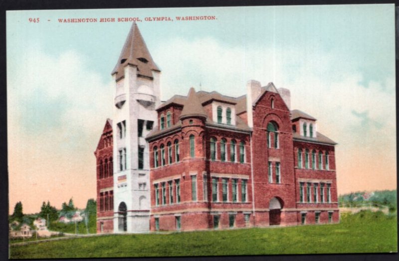 Washington OLYMPIA Washington High School - Divided Back