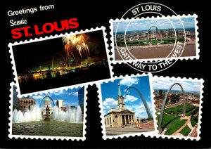 Greetings From St Louis Missouri With Multi Views