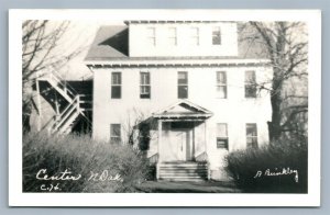 CENTER ND OLIVER COUNTY COURT HOUSE VINTAGE REAL PHOTO POSTCARD RPPC