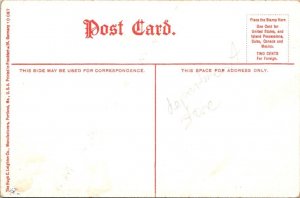 Rumford Falls, ME Maine  STRATHGLASS BUILDING (Hotel Harris) ca1910's Postcard