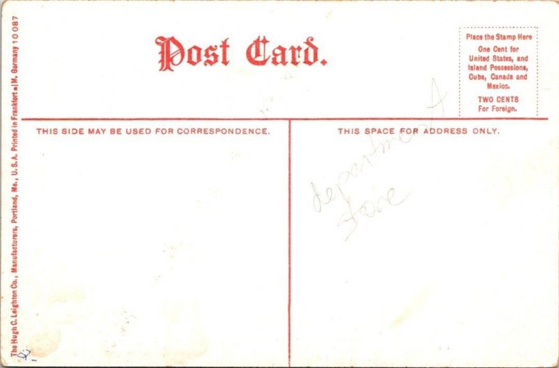 Rumford Falls, ME Maine  STRATHGLASS BUILDING (Hotel Harris) ca1910's Postcard