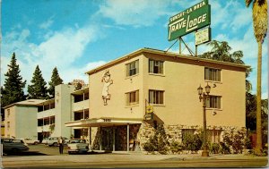 Vtg Sunset-La Brea Travelodge Sunset Boulevard Hollywood California CA Postcard