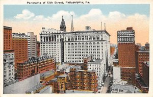 Panorama of 13th Street Philadelphia, Pennsylvania PA s 