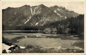 Slovakia Vysoké Tatry Popradské Pleso Vysoke Vintage RPPC 07.59