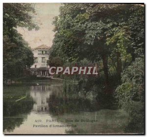 Old Postcard Paris Bois de Boulogne Pavilion & # 39Armenonville