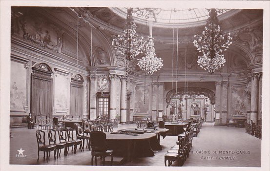 Monaco Monte Carlo Casino Interior Salle Schmidt Real Photo