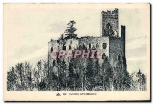 Postcard Ancient Ruins Spenbourg