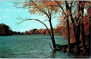 Lake in Maine Postcard Posted 1966