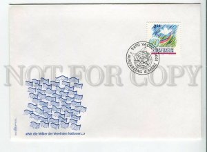 446054 Liechtenstein 1991 year FDC United Nations