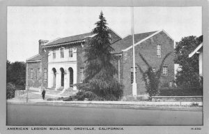American Legion Building, Oroville, CA Butte County c1930s Vintage Postcard
