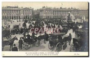 Old Postcard The Lord Mayor in Paris October 15, 1906 Place de la Concorde