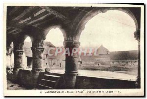 Old Postcard Varengeville Manoir d'Ango View from the Porch