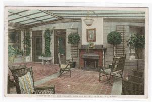 Sun Parlor Weldon Hotel Greenfield MA Phostint postcard