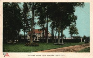 Vintage Postcard 1907 Chauncey Olcott Villa House Saratoga Springs New York NY