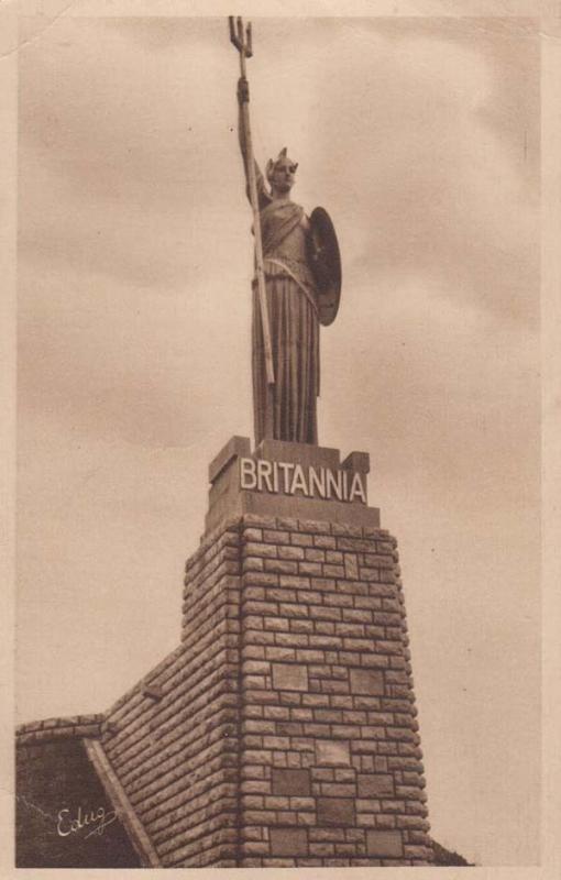 Rule Britannia George VI French War Monument Boulogne Sur Mer Antique Postcard