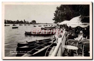 Postcard Old Vichy Edge Of I & # 39Allier boating Chalet