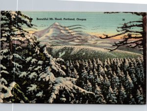 Beautiful Mt. Hood Portland Oregon Postcard PC130