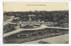 tq0494 - Somerset - Fountain in Clarence Park, at Weston-super-Mare - Postcard