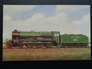 Locomotive No.E850 Lord Nelson SOUTHERN RAILWAY EXPRESS c1920s Postcard