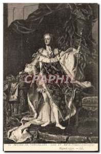 Old Postcard Musee De Versailles Louis XV King Of France