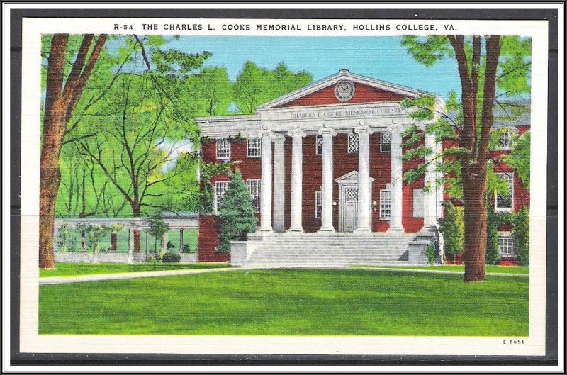 Virginia, Roanoke Hollins College Cooke Library - [VA-168]
