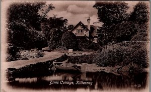 c1910 KILLARNEY IRELAND DINIS COTTAGE VALENTINE SERIES POSTCARD 34-273