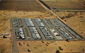 Mesa Arizona 1960s Postcard Clark's Sunny Acres Trailer Village