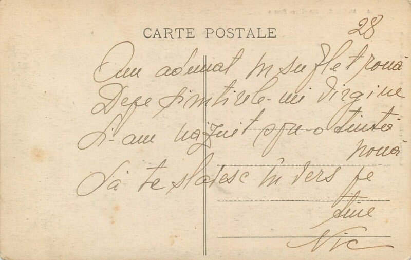 Africa Algeria Bougie Hotel des Postes building architecture vintage postcard