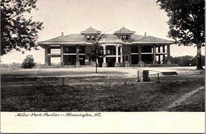 Postcard Miller Park Pavilion in Bloomington, Illinois~139878