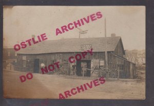 Sparland ILLINOIS c1910 BLACKSMITH SHOP A. L. McLaughlin Smithy nr Lacon Peoria