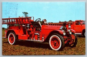 Fire Truck  Chesapeake City  Maryland  Firefighter  Postcard