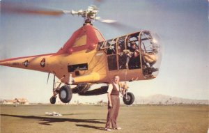 Postcard Las Vegas NV Jack Benny Playing Golf With A Helicopter Desert Inn