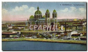 Old Postcard Marseille La Cathedrale