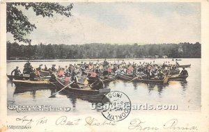 Regatta Day - Lake Huntington, New York NY Postcard