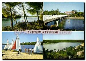 Postcard Modern Hossegor Lake Canal sailing club