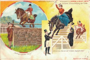 Circus Barnum and Bailey Hochspringender Pony Litho  05.91