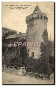 Old Postcard Chateau de Pornic Porinc The Entrance and North Tower