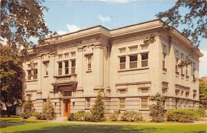 Frankfort Indiana 1950s Postcard Public Library