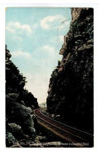 NH - Crawford Notch. The Great Cut, Maine Central Railroad