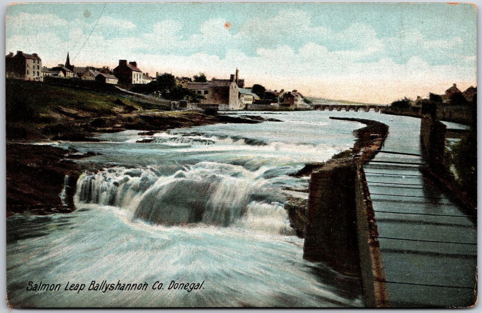Salmon Leap Ballyshannon Co. Donegal Ireland Waterfall Building
