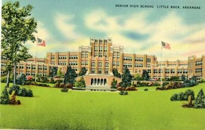 Postcard Early View of Senior High School in Little Rock  AR.        N7