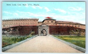 Santa Lucia Gate Manila Philippines Postcard