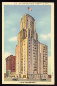 Nice Minneapolis, Minnesota/MN Postcard, Telephone Building