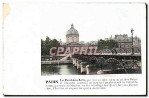 Old Postcard The Paris Pont des Arts