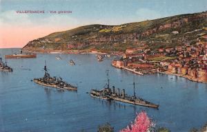 BF10307 vue generale villefranche sur mer ship bateaux france        France