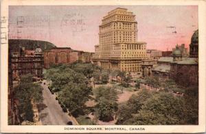 Dominion Square Montreal Quebec QC Que c1946 Postcard D68